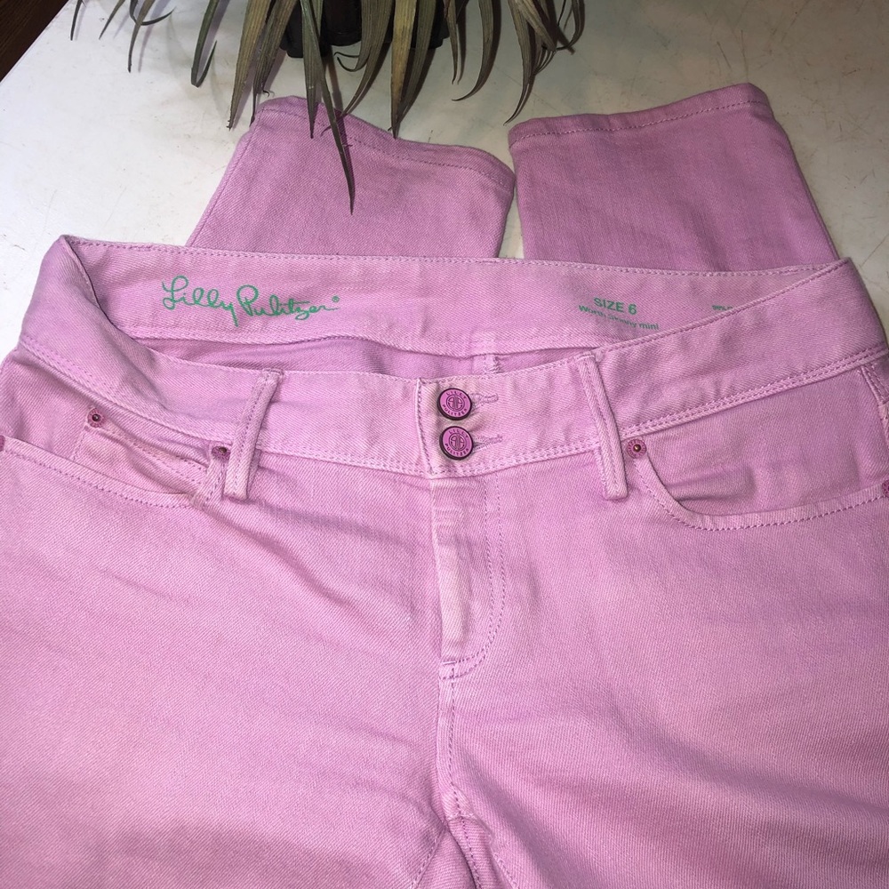 Lilly Pulitzer•Worth Skinny Mini Jeans•Pink•Size 6